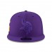 Men's Minnesota Vikings New Era Purple 2018 NFL Sideline Color Rush Official 9FIFTY Snapback Adjustable Hat 3062742